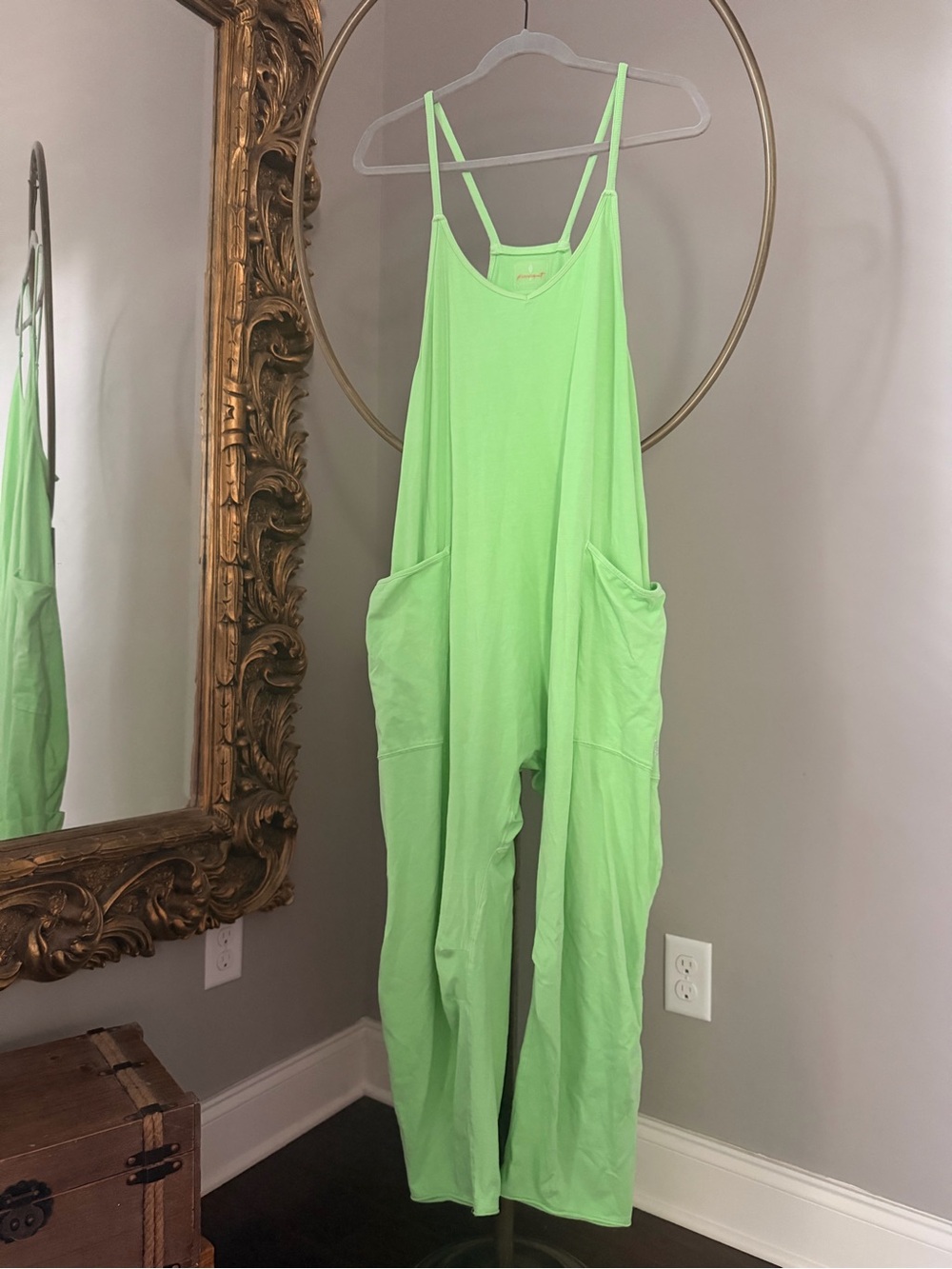FP Movement by Free People Hot Shot Onesie in Lime Green